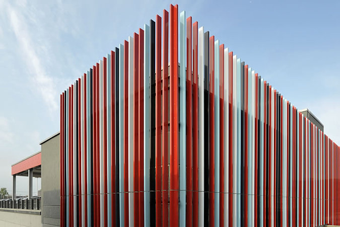 Aluminium Lamellen Fassade
