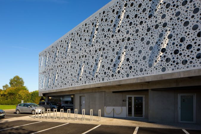 Aluminium Lamellen Fassade
